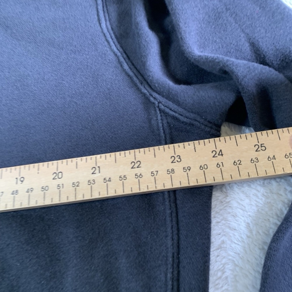 Nike Hoodie Sweatshirt Mens Medium Black Relaxed Fleece Swoosh Kangaroo Pocket - Picture 6 of 10